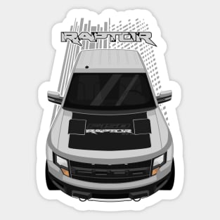 Ford F150 SVT Raptor 2010-2014 - Silver and Black Sticker